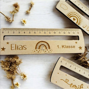 Lineal mit Lesehilfe personalisiert mit Name und Text, Einschulung, Schulkind, Geschenk Schulanfang, Vorschulkind, Schultüte