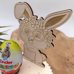 Ü-Ei Hase personalisiert aus Holz Halterung , Ostern, Geschenk, Ostergeschenk, Überraschungsei, Ostergeschenk, Eierhalter, Ostergeschenk