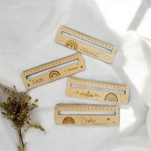 Lineal mit Lesehilfe personalisiert mit Name und Text, Einschulung, Schulkind, Geschenk Schulanfang, Vorschulkind, Schultüte