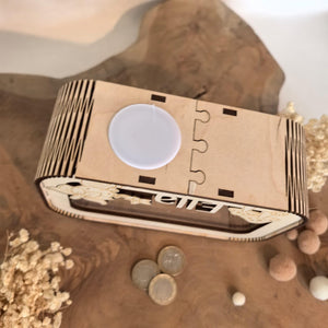 Spardose personalisiert mit Namen, Sparbüchse, Sparschwein, Geldgeschenk, Geschenk zur Geburt, Taufe, Geburtstag Fliegenpilz Wichtelhaus fee