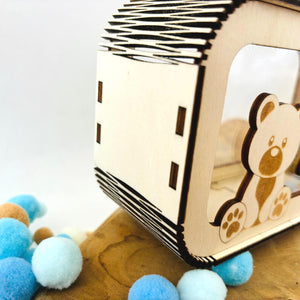 Süße Teddy Spardose personalisiert mit Namen in Wunschfarben, Sparbüchse, Sparschwein, Geldgeschenk, Geschenk zur Geburt, Taufe, Geburtstag