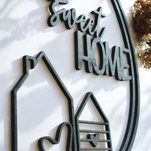 Hübscher Dekoring, Türkranz, Fensterdekoration, modern, schwarz, minimalistisch, Scandinavian Hygge, Deko loop, Dekoring, personalisiert