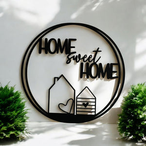 Hübscher Dekoring, Türkranz, Fensterdekoration, modern, schwarz, minimalistisch, Scandinavian Hygge, Deko loop, Dekoring, personalisiert