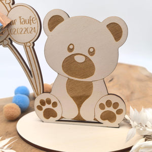 süßes Geldgeschenk zur Geburt oder Taufe , Geburtstag , personalisiert mit deinem Wunschtext, Taufgeschenk, Namensschild, Geburtsdaten