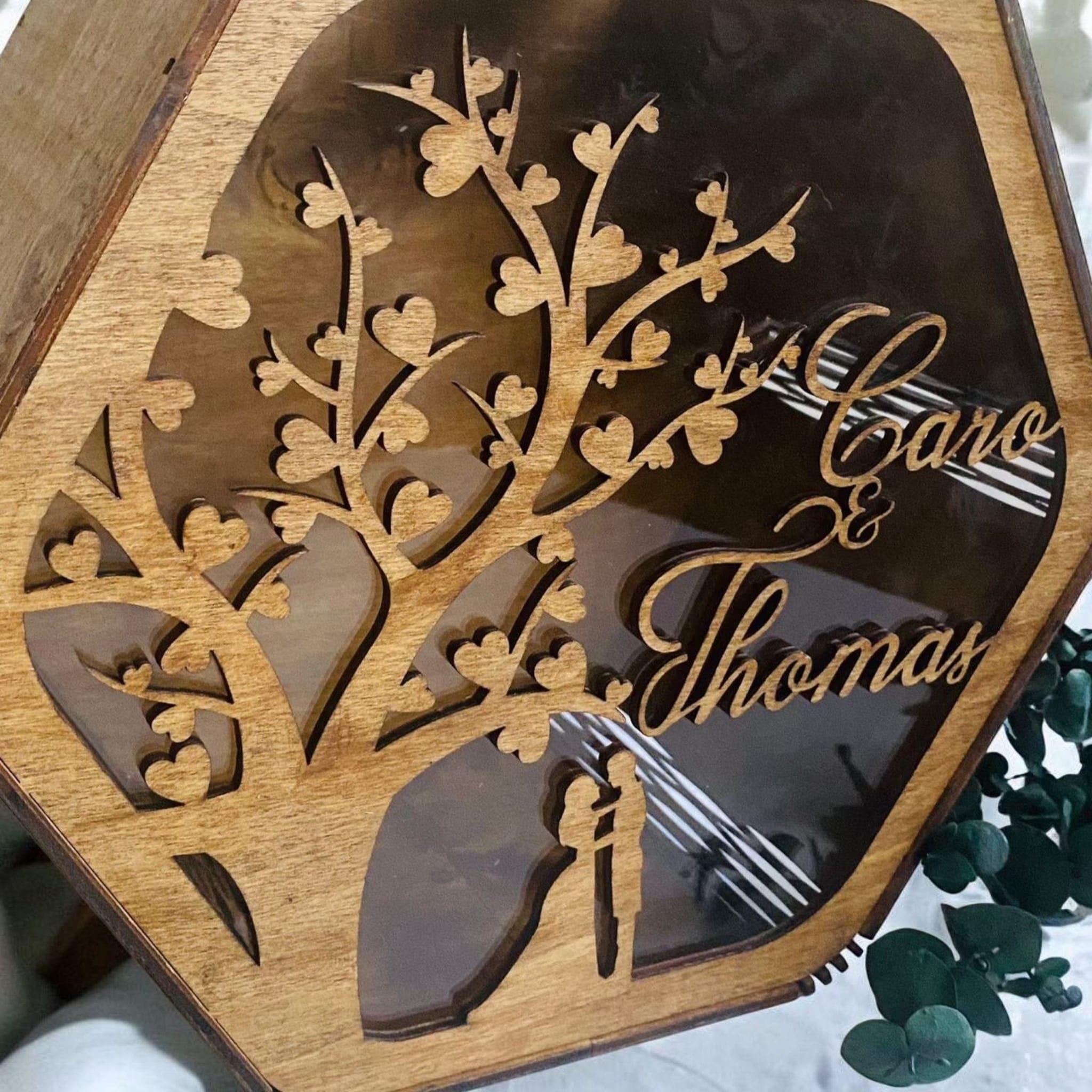 Kartenbox für Hochzeit, personalisierte Hochzeitskarte Box, Holzbox, Hochzeitsdekoration, Hochzeitsdekor, personalisierte Erinnerungsbox,