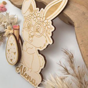 Süßer Osterhase Geldgeschenk, Osterkarte, Geschenkidee für Mädchen und Jungen, Osterdeko, Osterei, Tischdeko, Kücken, Ostergruß, Hello Bunny