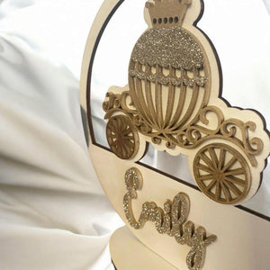 Prinzessin Türschild personalisiert, gefertigt in Wunschfarben, Geburtstagsgeschenk, Geschenk Taufe, Geburt, Kindergeburtstag, Namensschild