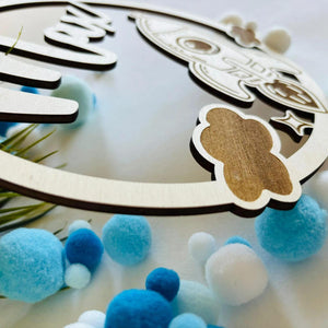 Personalisiertes Raketen Türschild, Namensschild, Kinderzimmer, Geburtstagsgeschenk, Deko Geschenk Taufe Geburt, Weltall, Astronaut
