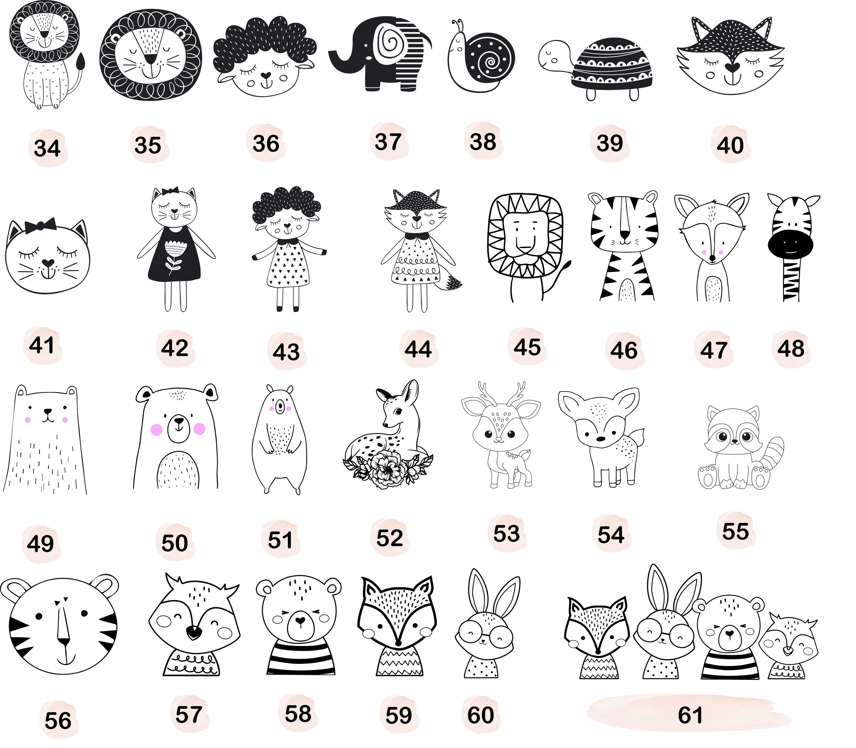 Türschild personalisiert mit 61 süßen Motiven Kinderzimmer, Geburtstagsgeschenk Deko, Geschenk Taufe, Geburt Kindergeburtstag, Namensschild