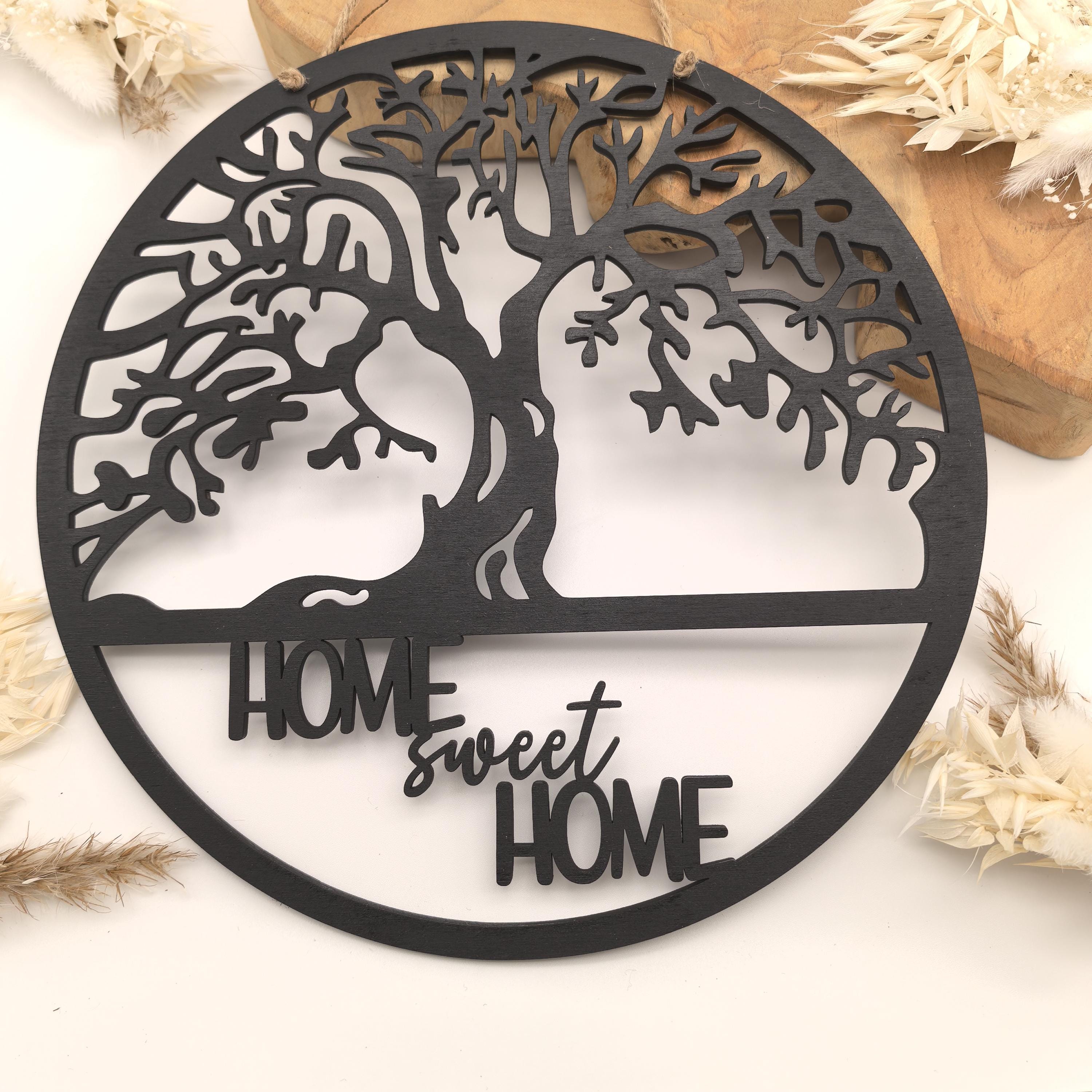 Hübscher Dekoring, Türkranz, Fensterdekoration, modern, schwarz, minimalistisch, Scandinavian Hygge, Deko loop, Dekoring, personalisiert