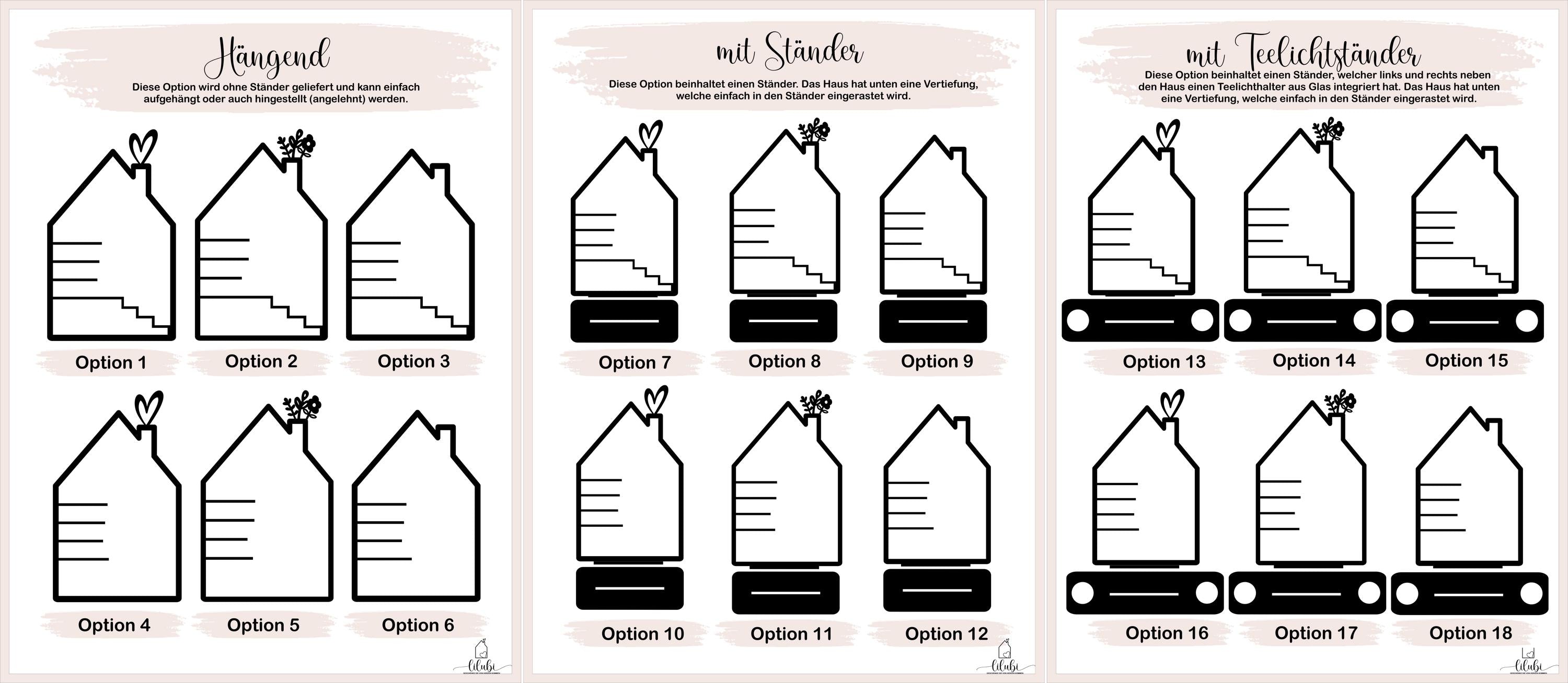 Haus mit Namen Trockenblumen Holzhaus personalisiert, personalisierte Deko Wand Einzugsgeschenk, Türschild Familie, Geburtstagsgeschenk