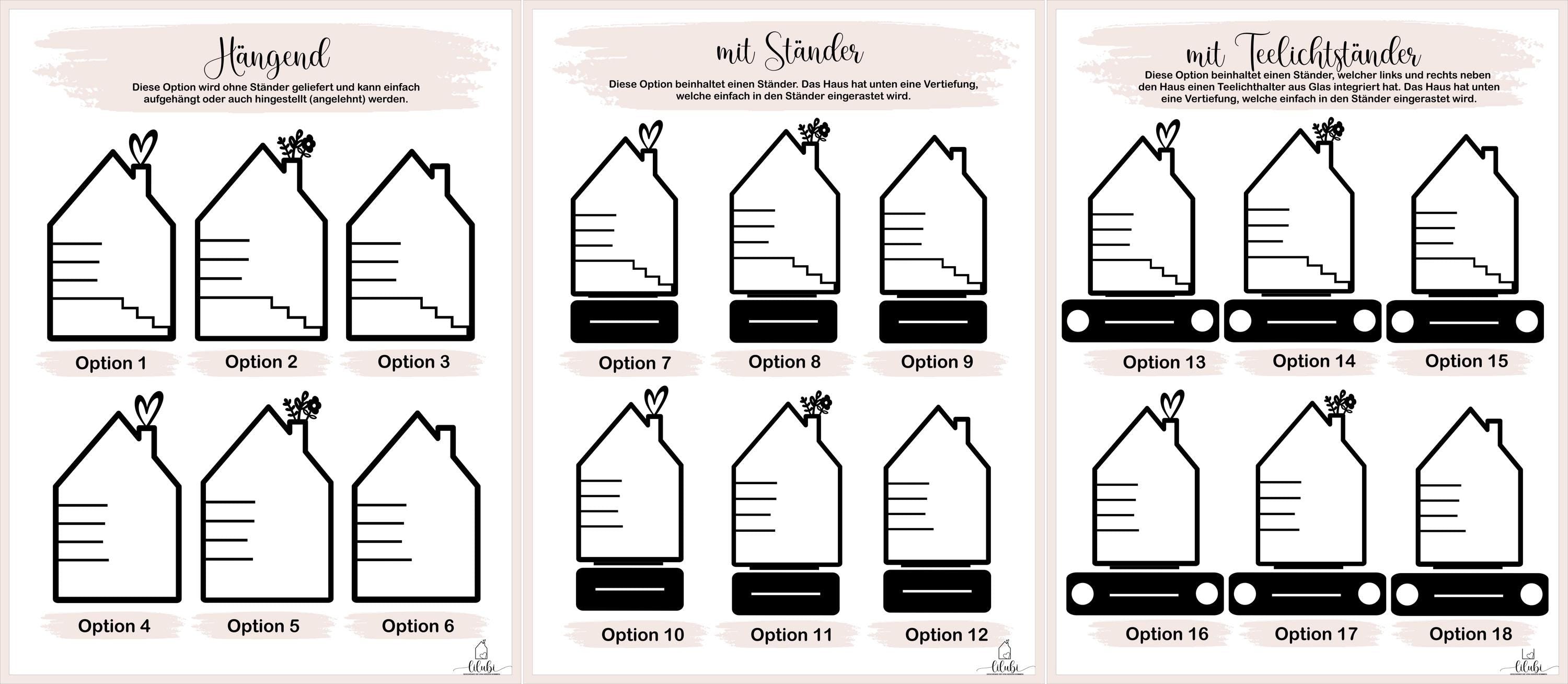 Haus mit Namen, Holzhaus personalisiert, 4mm Holz personalisierte Deko Wand Einzugsgeschenk, Türschild Familie, Geburtstagsgeschenk Hochzeit