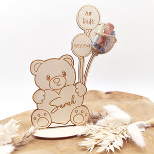 süßes Geldgeschenk zur Geburt oder Taufe , Geburtstag , personalisiert mit deinem Wunschtext, Taufgeschenk, Namensschild, Geburtsdaten