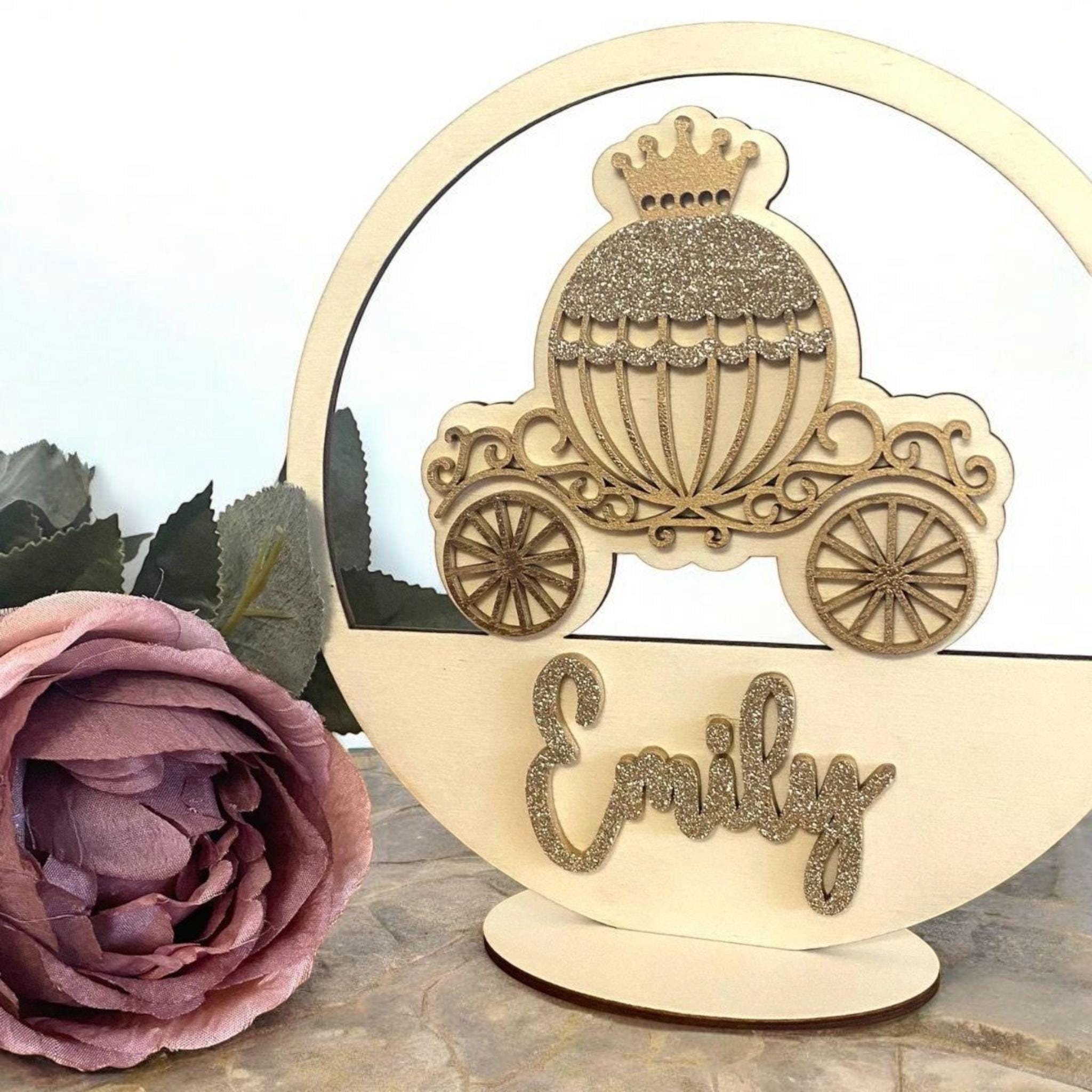 Prinzessin Türschild personalisiert, gefertigt in Wunschfarben, Geburtstagsgeschenk, Geschenk Taufe, Geburt, Kindergeburtstag, Namensschild