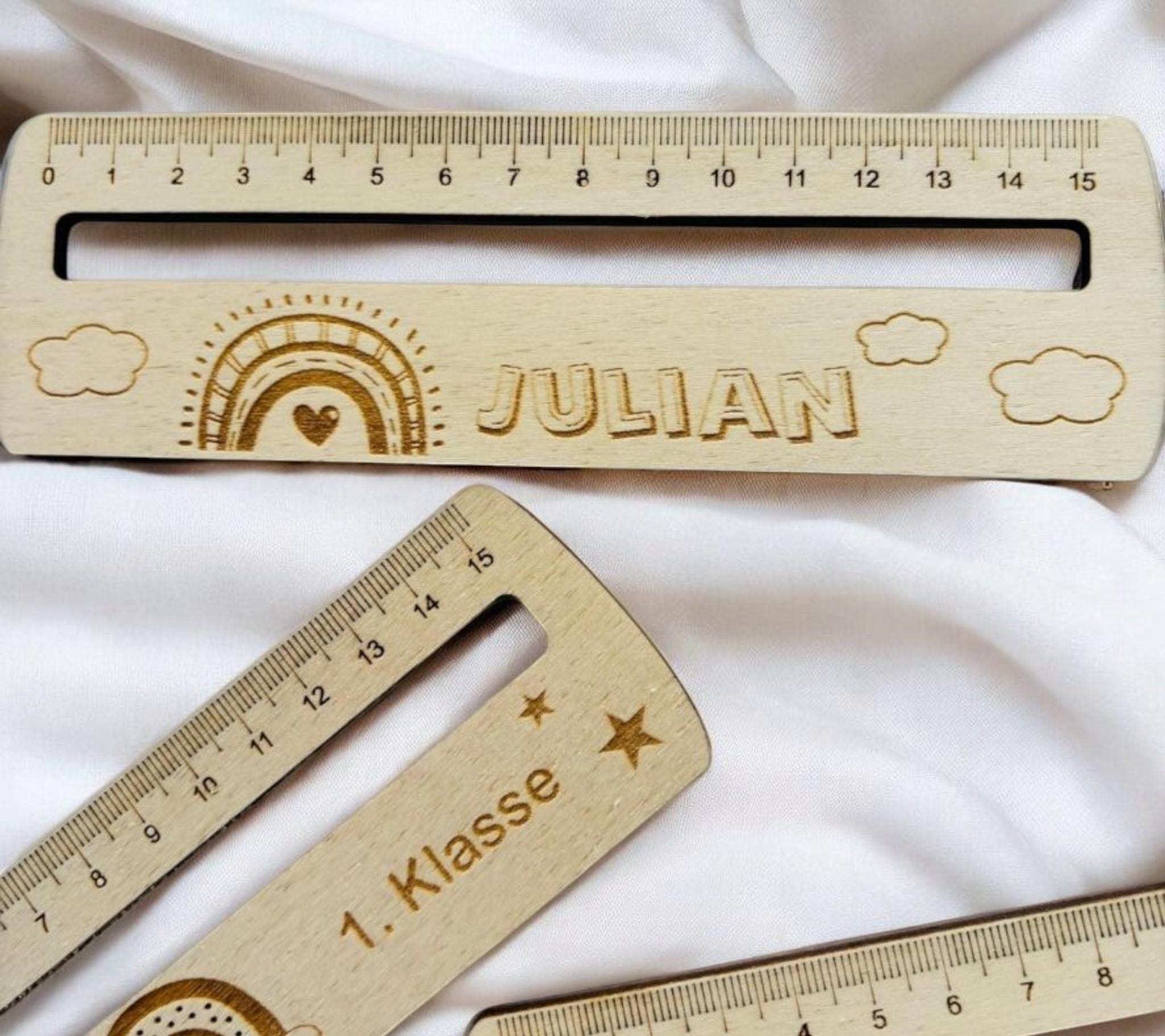 Lineal mit Lesehilfe personalisiert mit Name und Text, Einschulung, Schulkind, Geschenk Schulanfang, Vorschulkind, Schultüte
