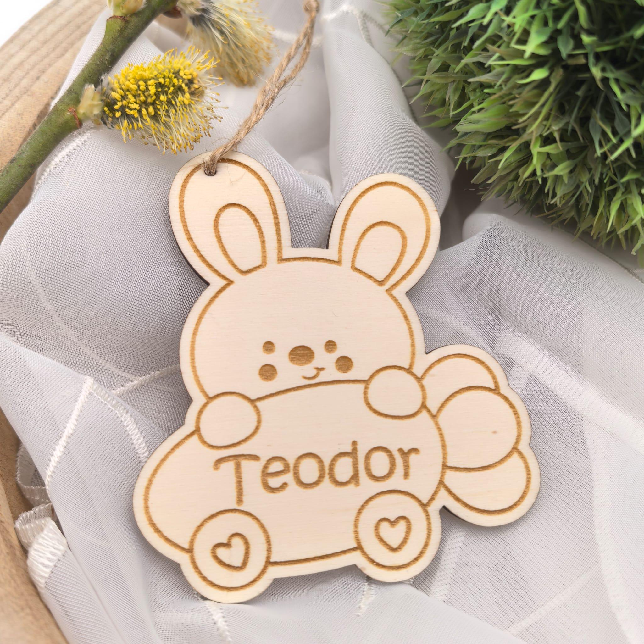 Ostereier zum aufhängen, Osteranhänger, Ostergeschenk personalisiert, Geschenkanhänger Ostern, Osterdeko Holz, Osterhase, Dino, Regenbogen