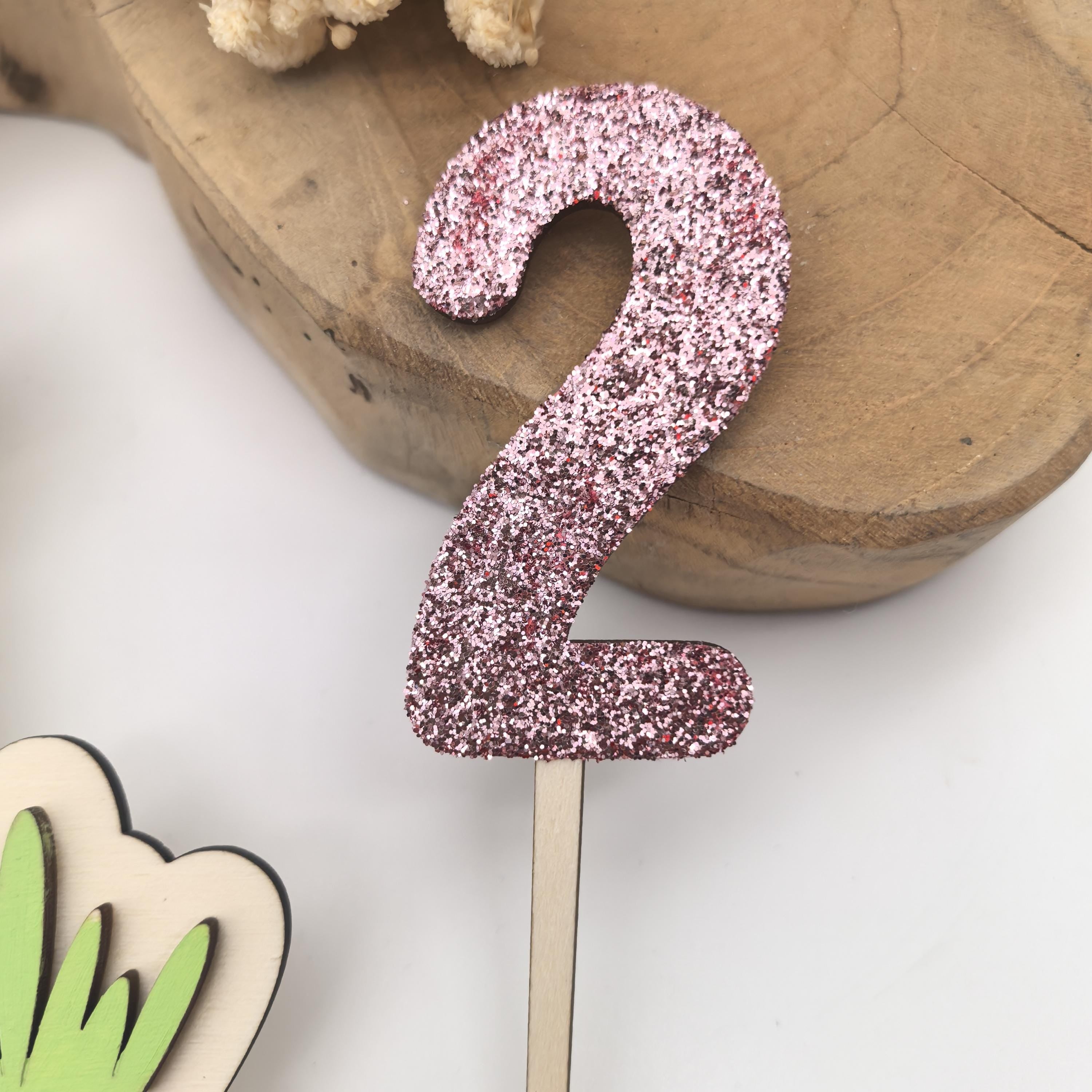 personalisierter Reh Caketopper mit Geburtstags Zahl, gefertigt in deinen Wunschfarben, Cake Topper, Tortenstecker, Kindergeburtstag Bambi