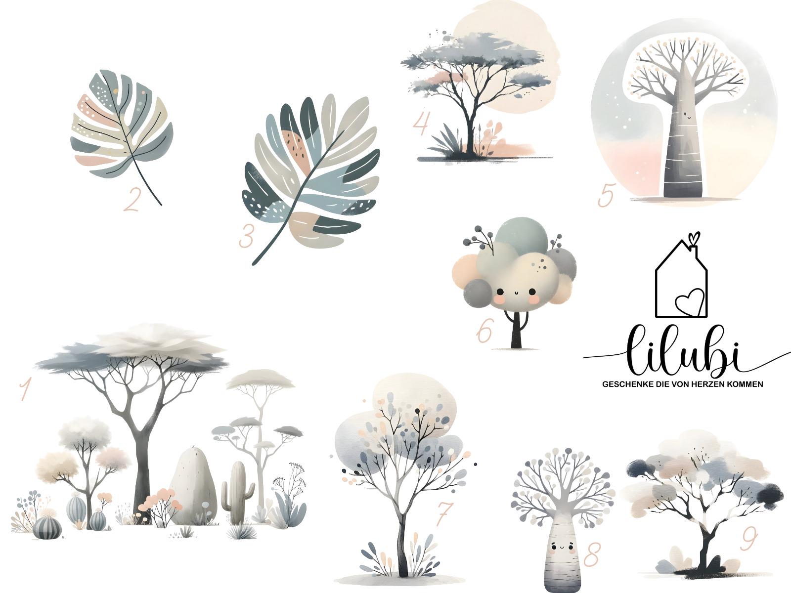 Türschild personalisiert fürs Kinderzimmer mit Löwe, Giraffe, Tiger, in Wunschfarben, Geschenk Taufe, Geburt, Kindergeburtstag, Namensschild