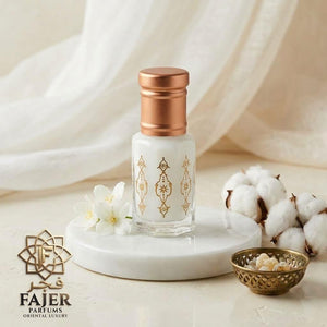 Musk Tahara 6ml l Fajer Parfums | Alkoholfreies Parfümöl & Weißer Moschus – Cremiger Duft langanhaltend mit Glasstäbchen für Sie und Ihn