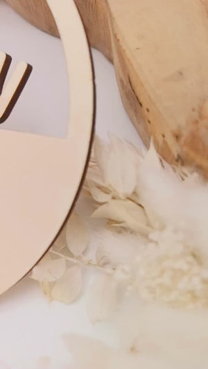 Türschild personalisiert fürs Kinderzimmer, Geburtstagsgeschenk, Deko, Geschenk Taufe, Geburt, Kindergeburtstag, Namensschild, süße Blume