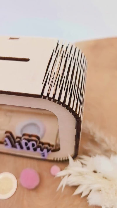 Schmetterling Spardose personalisiert mit Namen in Wunschfarben, Sparbüchse, Sparschwein, Geldgeschenk, Geschenk Geburt, Taufe, Geburtstag