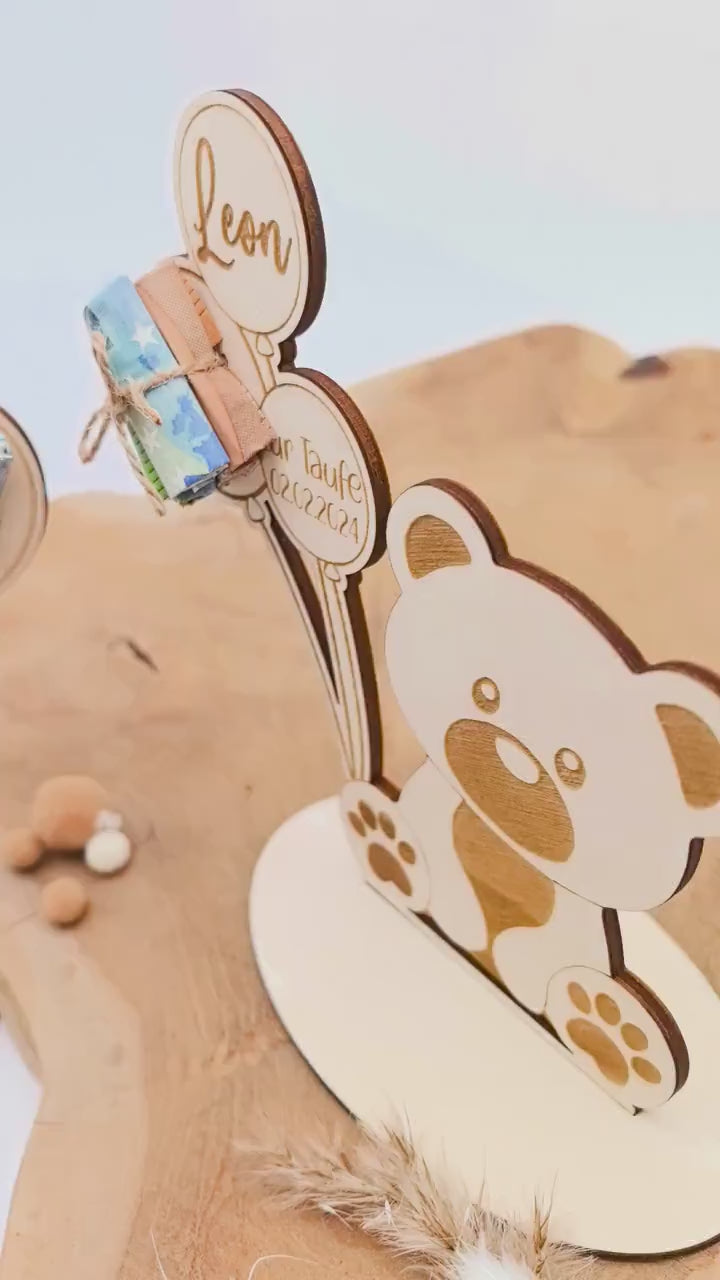 süßes Geldgeschenk zur Geburt oder Taufe , Geburtstag , personalisiert mit deinem Wunschtext, Taufgeschenk, Namensschild, Geburtsdaten