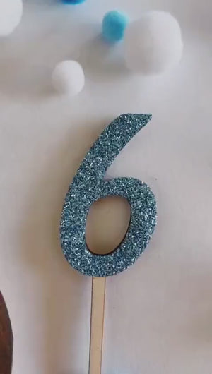 personalisierter Wikinger Caketopper mit Geburtstags Zahl, gefertigt in deinen Wunschfarben, Cake Topper, Tortenstecker, Kindergeburtstag