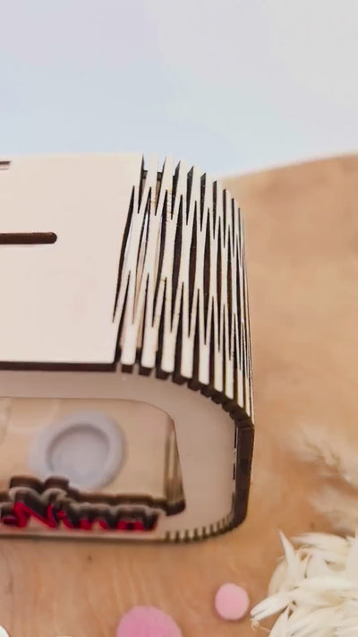 Marienkäfer Spardose personalisiert mit Namen in Wunschfarben, Sparbüchse, Sparschwein, Geldgeschenk, Geschenk Geburt, Taufe, Geburtstag