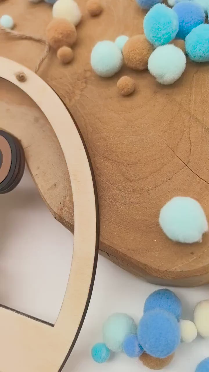 personalisiertes Teddy Türschild fürs Kinderzimmer, gefertigt in deinen Wunschfarben, Geschenk zur Taufe, Geburt, Kindergeburtstag