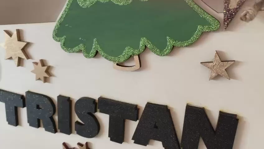 Adventskalender XXL Schnecke aus Holz, personalisiert mit Wunschtext und in Wunschfarbe, Geschenkidee, Babys Weihnachten, Advent, Nikolaus