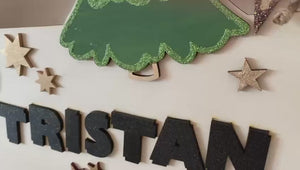 Adventskalender XXL Schnecke aus Holz, personalisiert mit Wunschtext und in Wunschfarbe, Geschenkidee, Babys Weihnachten, Advent, Nikolaus